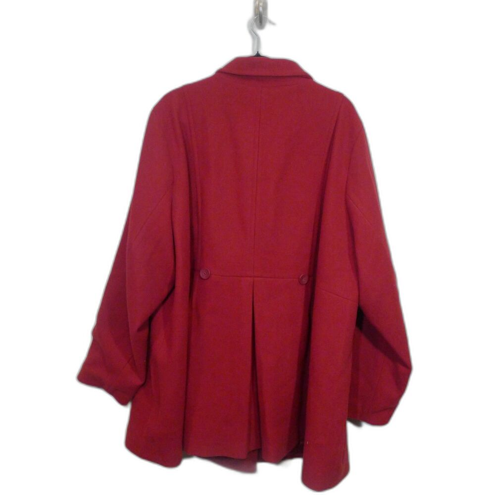 TORRID Wool Double Breasted Peacoat In Rhubarb - 5X - Picture 5 of 11